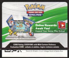 Vivid Voltage Build & Battle Box: Unused Booster TCGO Online Code Card